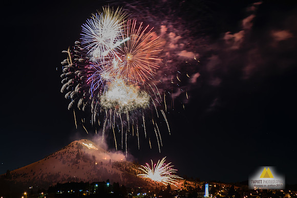 Fireworks from Big Butte