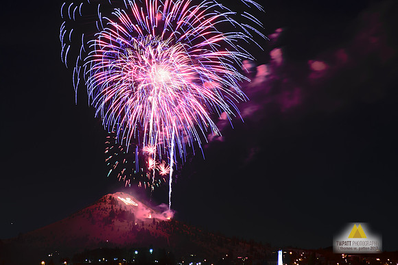 Fireworks from Big Butte